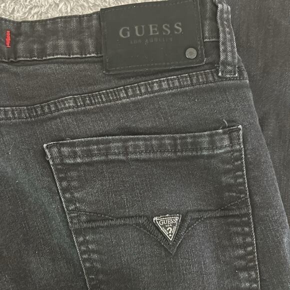 GUESS Modern Halsted Fit Mens Black Jeans - Picture 10 of 13